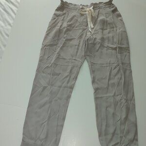 WILFRED Woman's  Silk High Rise Button Fly Pants Size XS NWOT